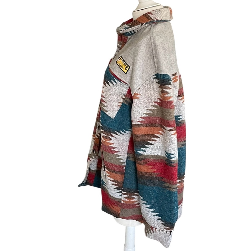 Lago Aztec Gray, Red & Blue Jacket Size L - Picture 4 of 8
